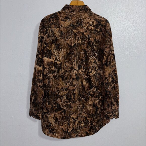RedHead Camo Hunting Shirt Men’s XL Long Sleeve Deer Pattern Cotton Outdoors - Picture 3 of 10